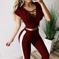 Solid color sportswear suit