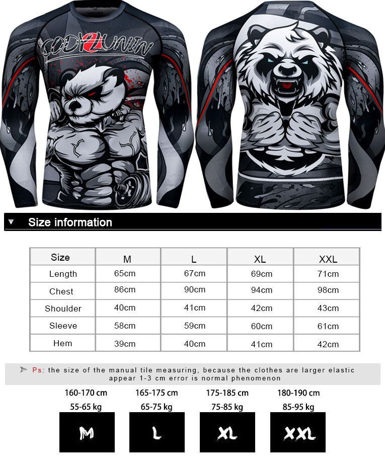 Men's Boxing  Fitness Compression Sportswear