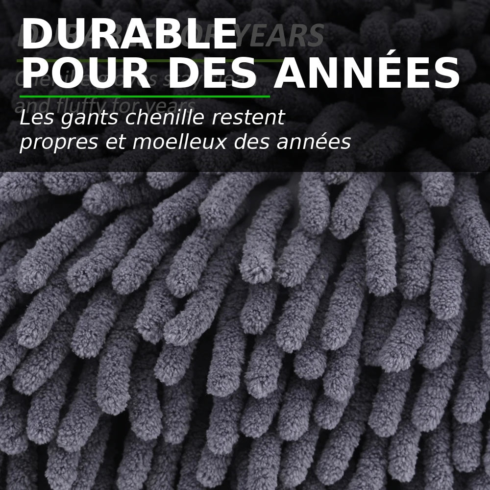 Motorwas Handskoene Sjenille Handskoen Pluis Lappies Verdikte dubbelzijdige Motorbenodigdhede Skoonmaakgereedskap Motorbykomstighede Motorversorging