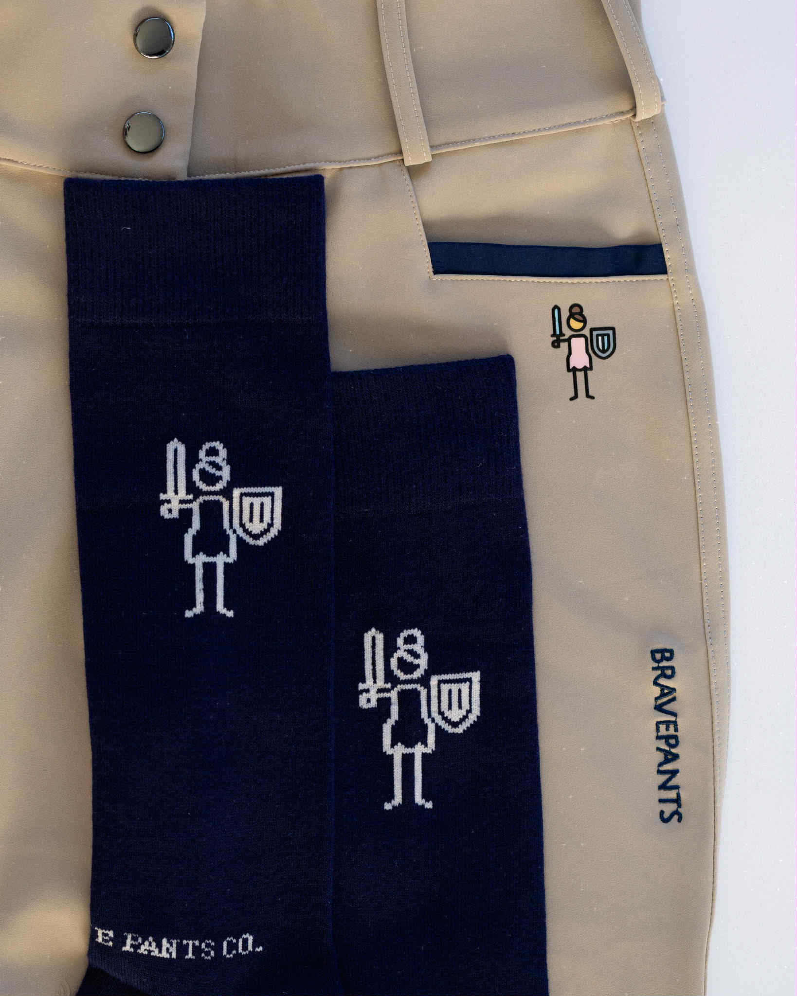 Navy Team Socks