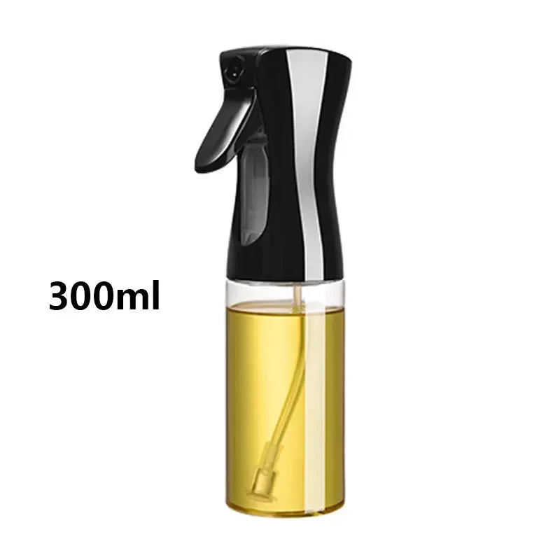 200/300/500m LOil Spray Plastic Household Kitchen Oil Spray Bottle or Oil Brush Nebulizing Mist Filling Cooking Dual Use BBQ