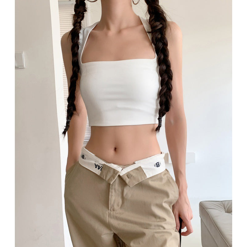 Sling Short Sports Tank Top T-shirt Women