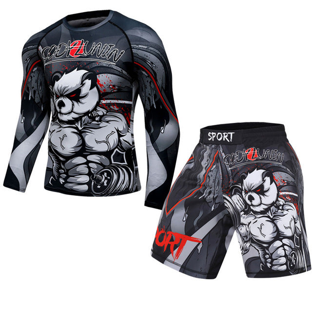 Men's Boxing  Fitness Compression Sportswear