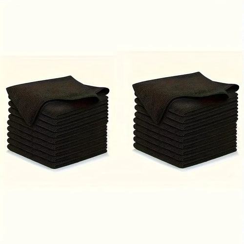 5/10/20pcs Kitchen Towel, Ultra-fine Fiber Light Gray Cleaning Cloth Set, Absorbent, Soft And Stain-removing Cloth