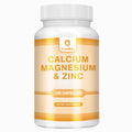 Calcium + Magnesium + Zinc Capsules - Supports Bone Health, Nerve and Muscle Function, Immune Support - 120 Capsules