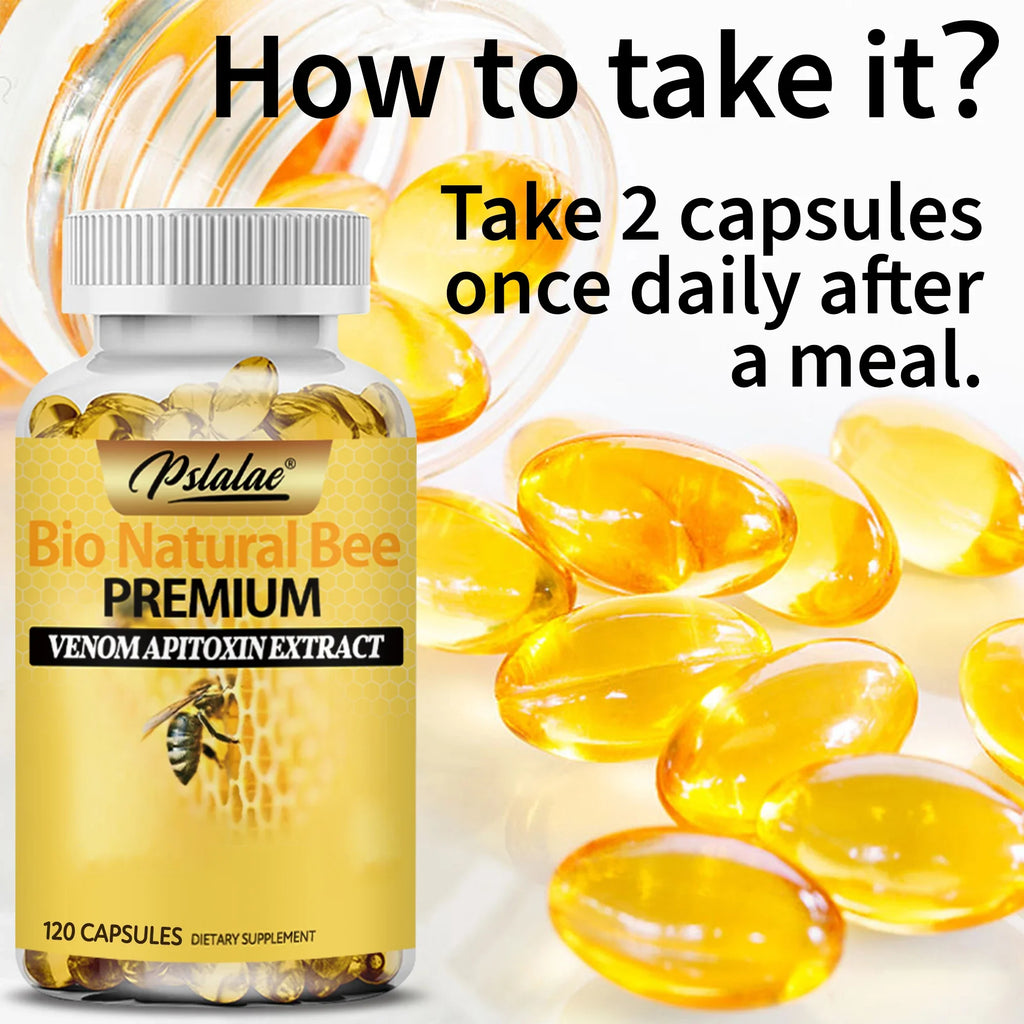 Bee Capsules - Boost Immunity, Arthritis Supplement Effectively Relieves Joint Inflammation - 120 Capsules