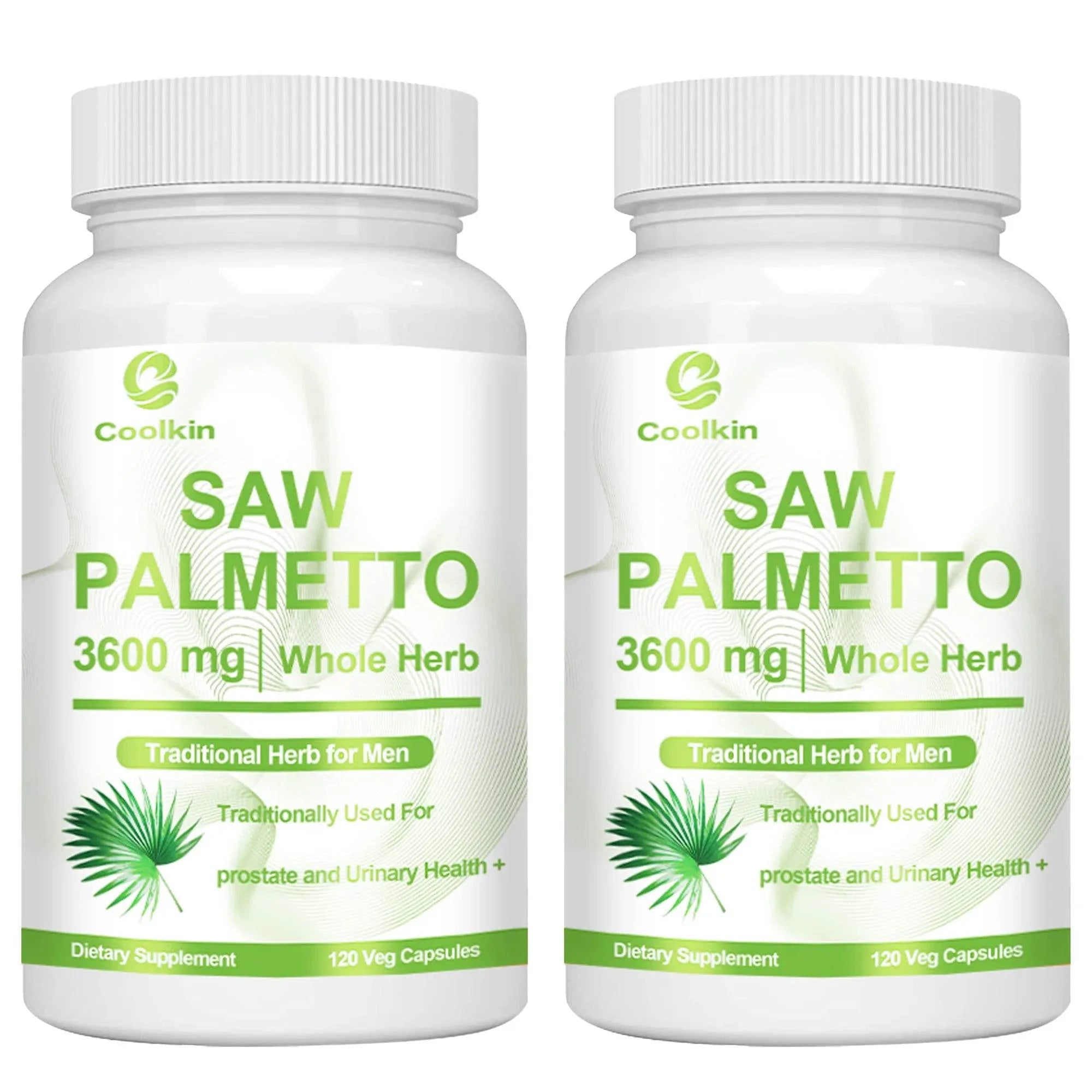 Saw Palmetto - Promotes Hair Growth and Urinary Support, Prostate Health, Prevents Hair Loss - 120 Capsules