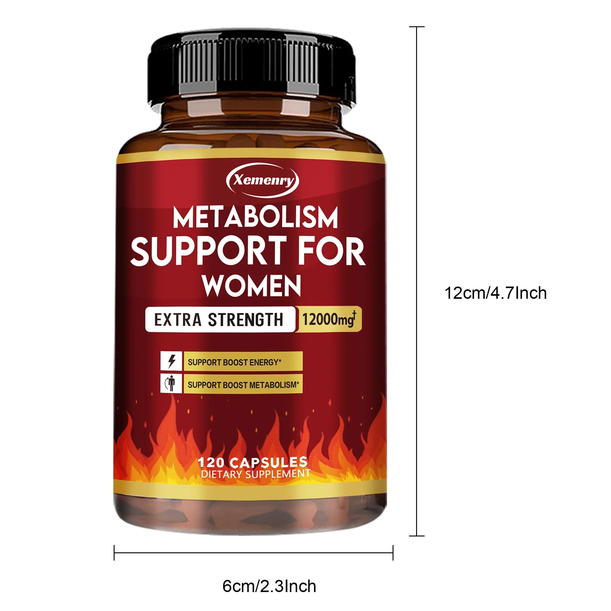 Fat Burner, Most Powerful Green Tea Extract, Weight Loss Supplement, Metabolism Booster - 120 Capsules