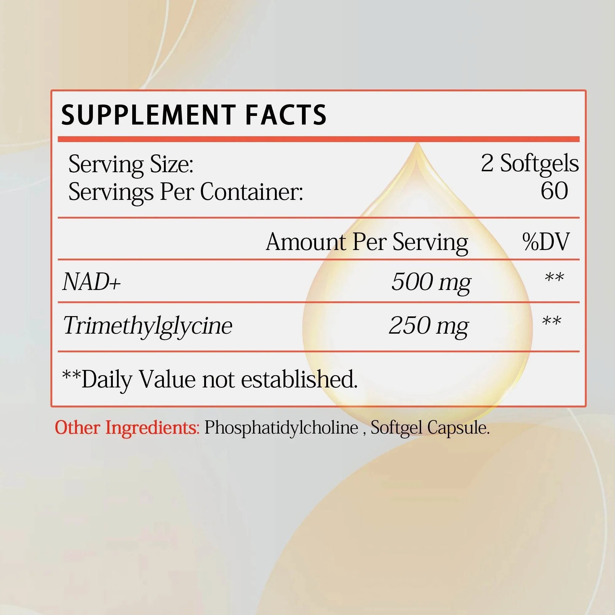 Liposomal NAD+ Capsules - Anti-aging, Replenish Energy, Enhance Focus, Support Cellular Health - 120 Capsules