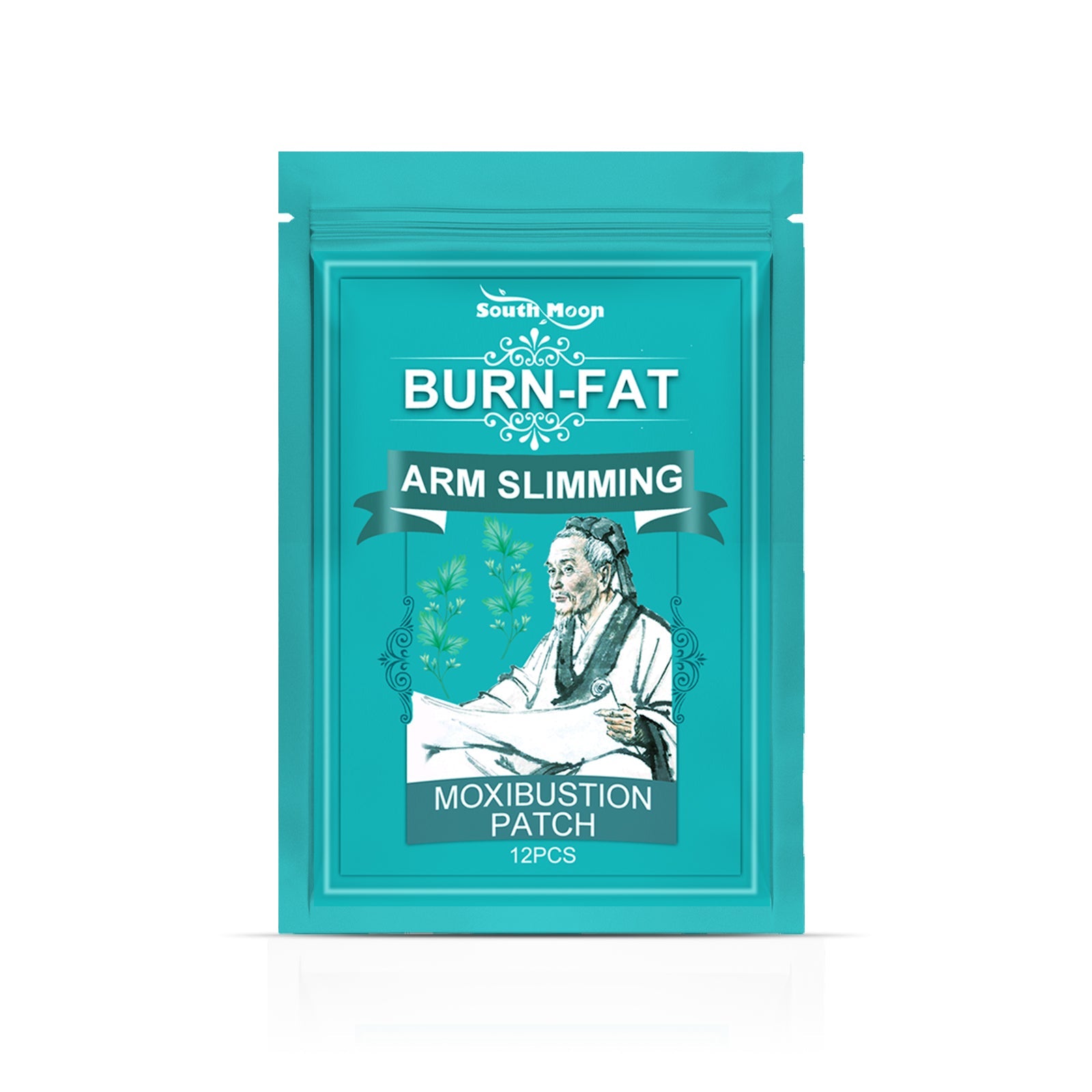 South Moon Thin Arm Moxibustion Paste, Down Hot Compress Burn Fat Lose Weight Patch