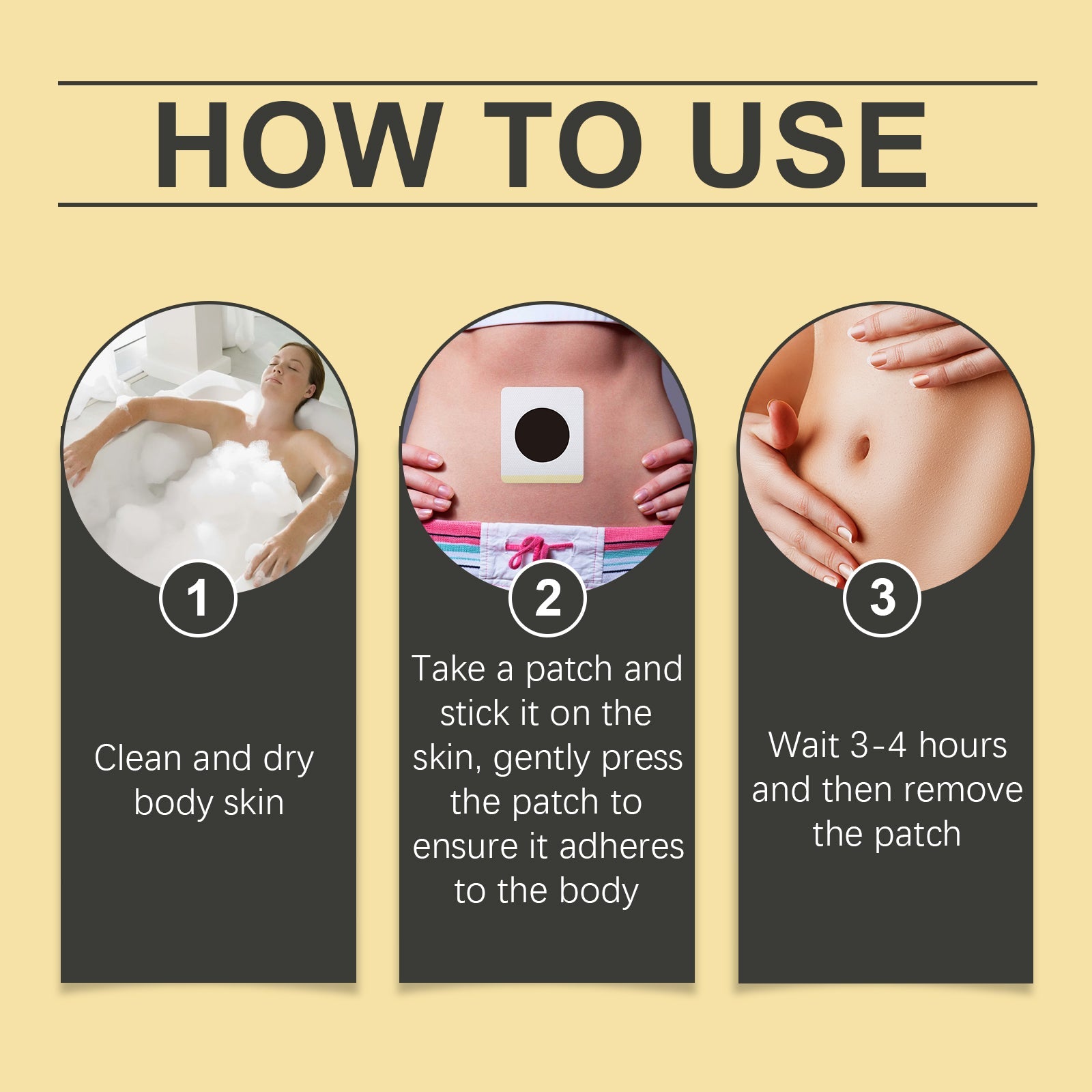 Bee Venom Lymphatic Drainage Weight Loss Patch, Lymphatic Slimming Paste Shaping Slimming Digestion Health Vitality Detumescence Care Body Shaping Considerate