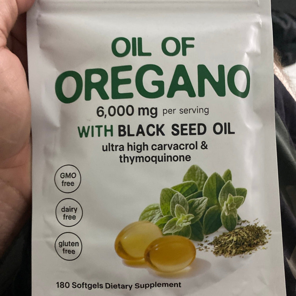 360 Softgels Organic Oil of Oregano 2 Bags of 180 Softgels 2 in 1 Black Seed Oil Herbal Supplement US