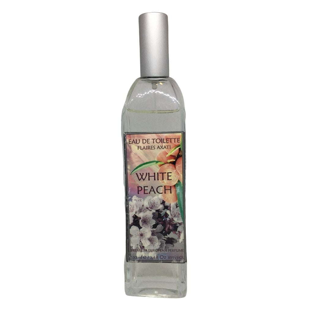 White Peach Cologne Personal Fragrance Spray by Flaires 3.4oz