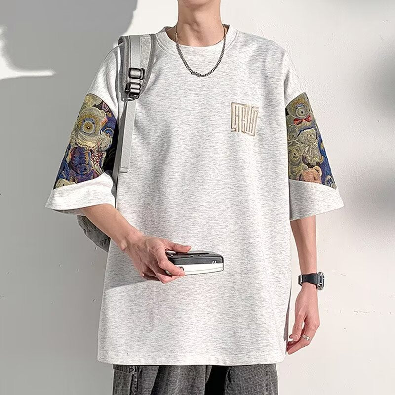 New Chinese Style Design National Style Short Sleeve T-shirt Men