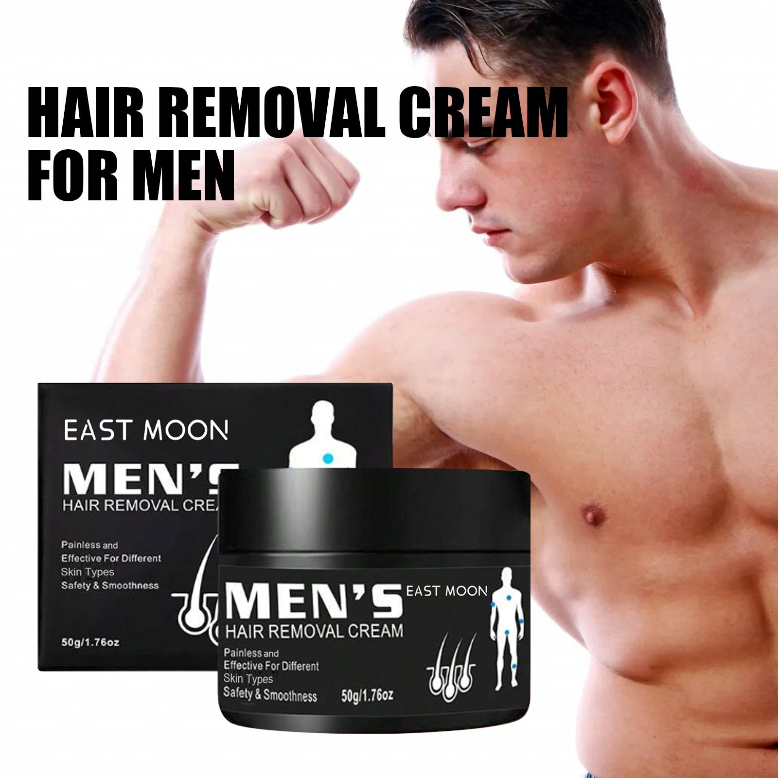 Men's Hair Removal Cream Mild And Non-exciting Portable
