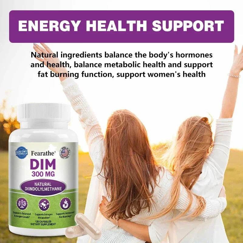 DIM Supplement for Men and Women (Diindolylmethane Estrogen Blocking Supplement, Hormonal Acne, Hormone Balance)