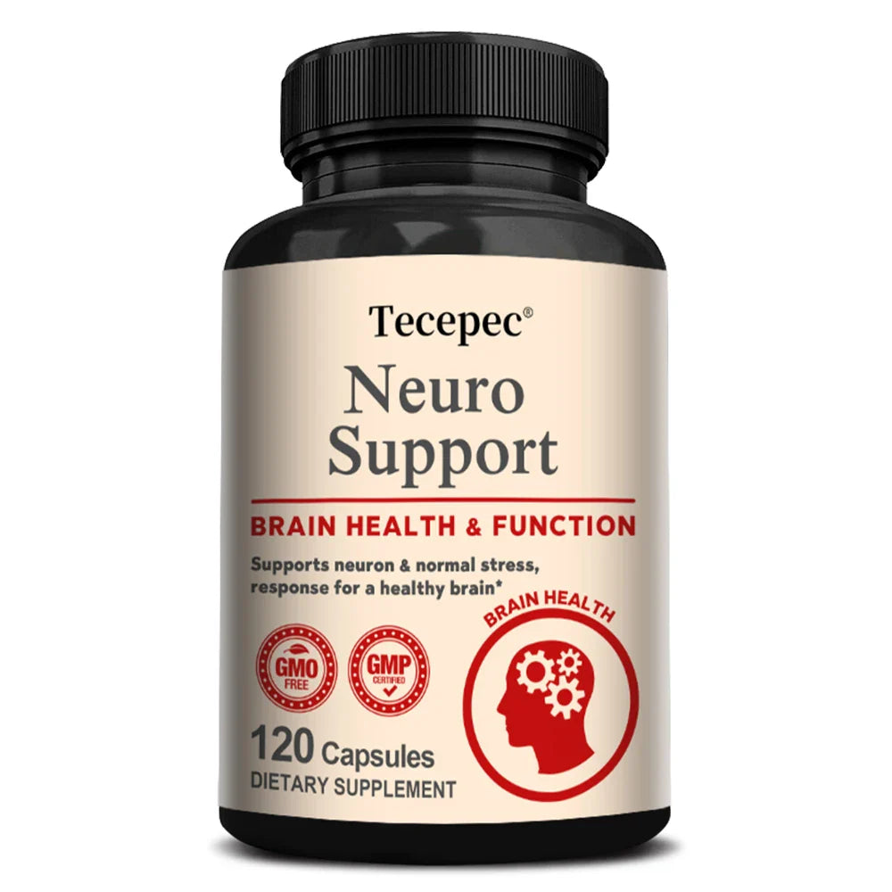L-Carnitine, 500 mg, L-Glutamine 500 mg, Supports Brain Health, Energy and Focus, Balanced Mood, 120 Capsules