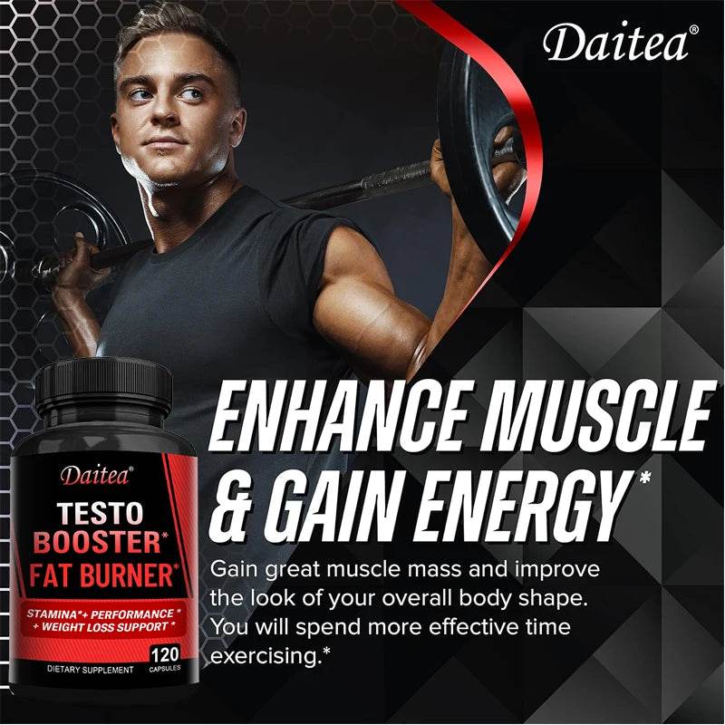 Natural Endurance and Strength Supplement for Men, Energy and Vitality, Fast Recovery, Non-GMO, Gluten-Free