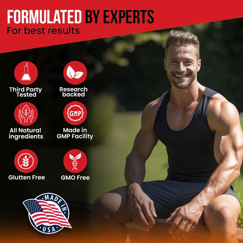Premium Men's Supplement 1020 Mg - with Ginseng Maca - Boosts Performance & Energy