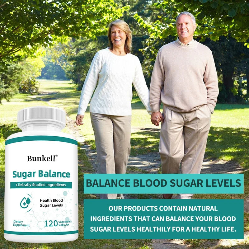 Sugar Balance - with Vitamin C, Natural Ingredients, Supports Cardiovascular Balance and Heart Health, 120 Capsules