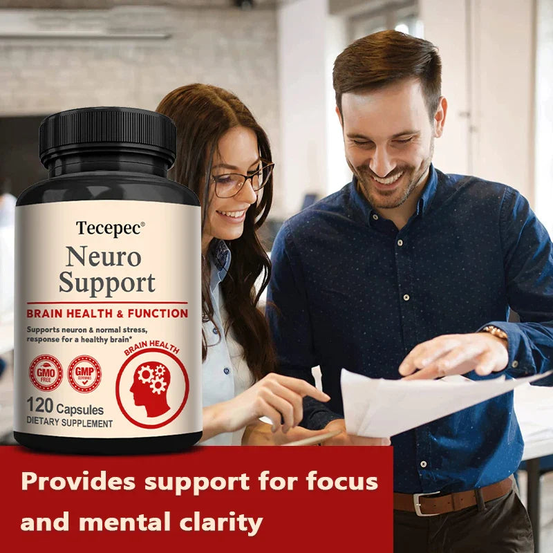 L-Carnitine, 500 mg, L-Glutamine 500 mg, Supports Brain Health, Energy and Focus, Balanced Mood, 120 Capsules
