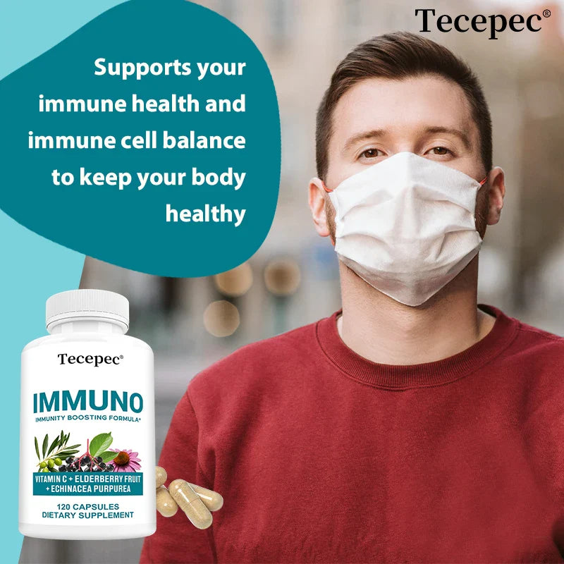 Multivitamin with Elderberry Extract, Antioxidant, Supports Anti-Aging, Metabolism, Immune, Bone Health, 120 Capsules