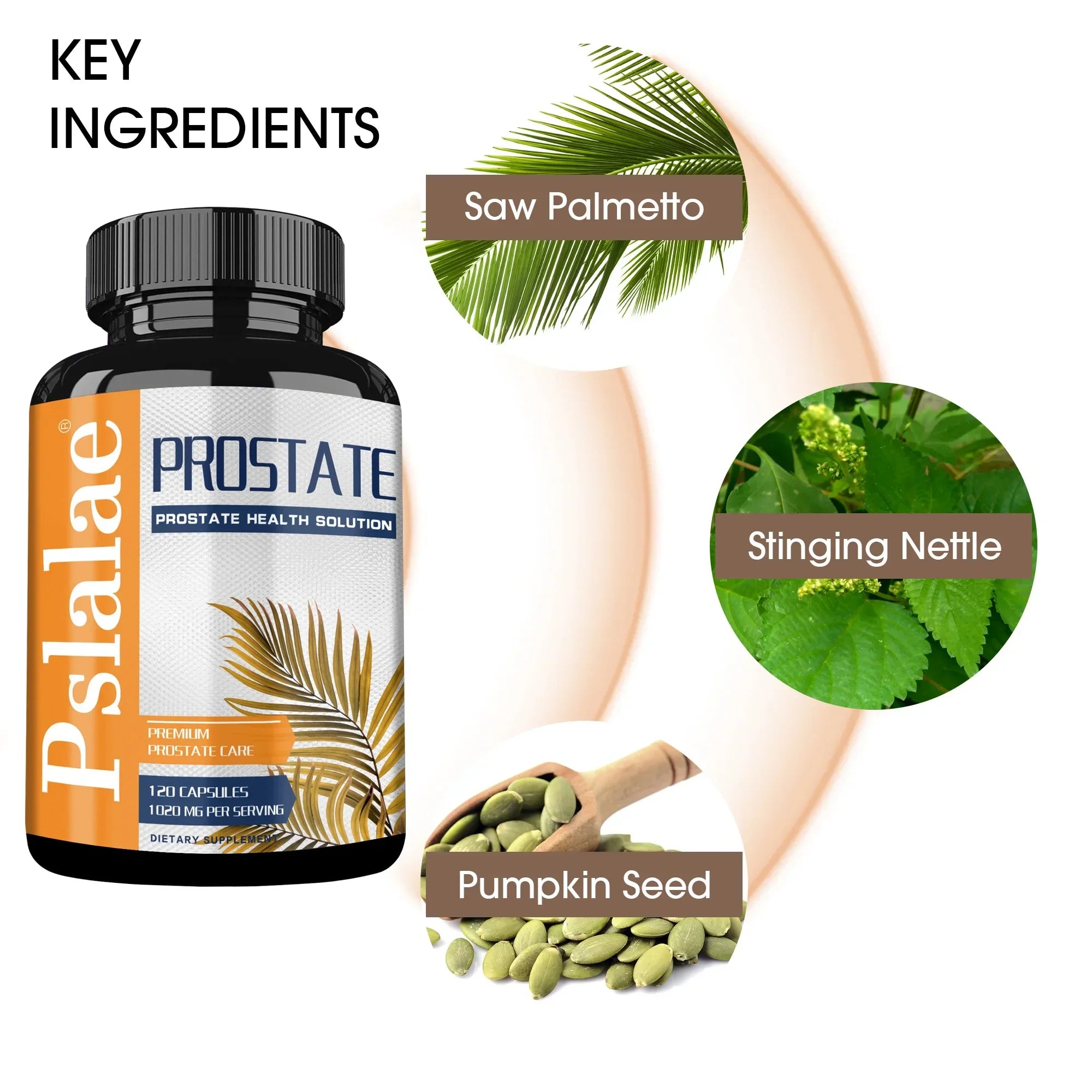 Prostate - Helps Urinary Tract Health, Supports Prostate Health, Reduces Urinary Frequency, Promotes Hair Growth - 120 Capsules