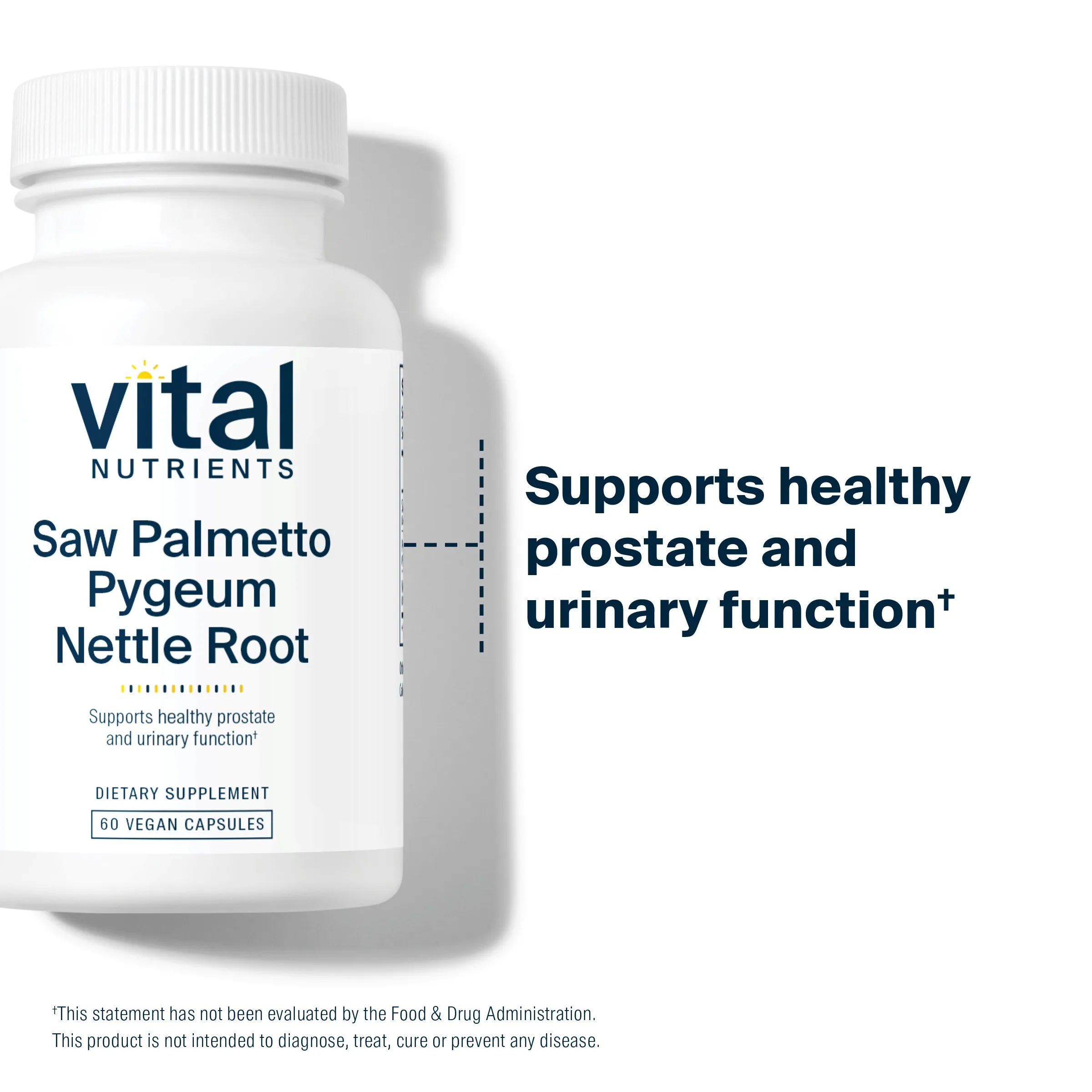 Saw Palmetto Extract 909 mg, Nettle Root Extract 300 mg, Supports Urinary Tract and Prostate Health, 60 Capsules