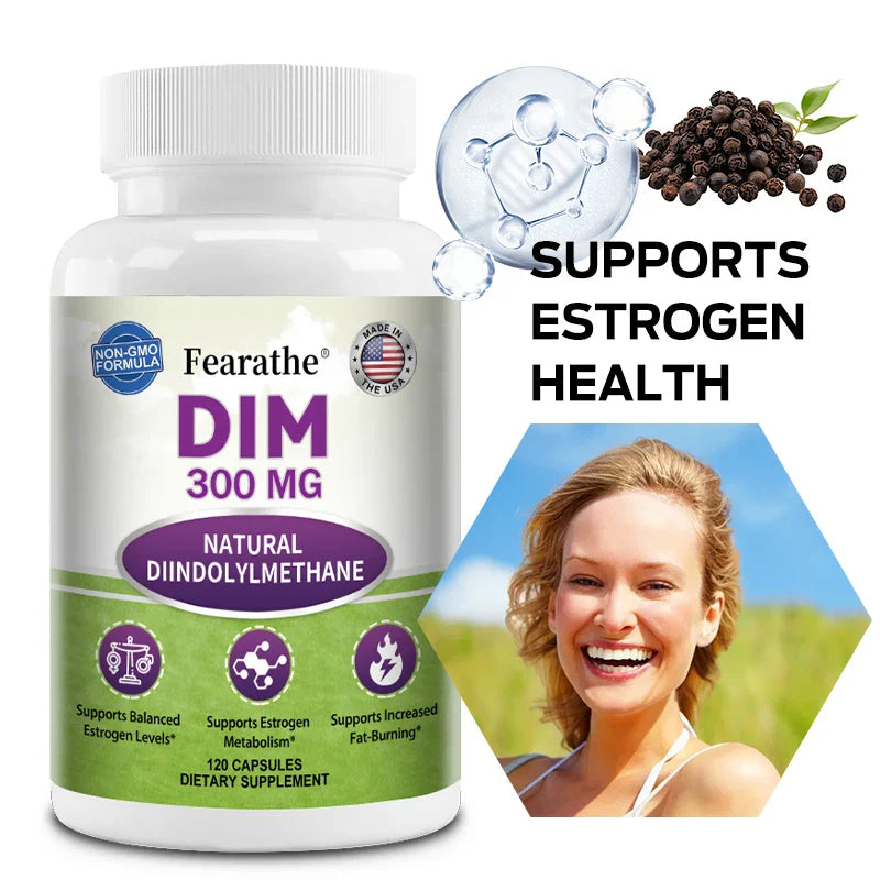 DIM Supplement for Men and Women (Diindolylmethane Estrogen Blocking Supplement, Hormonal Acne, Hormone Balance)