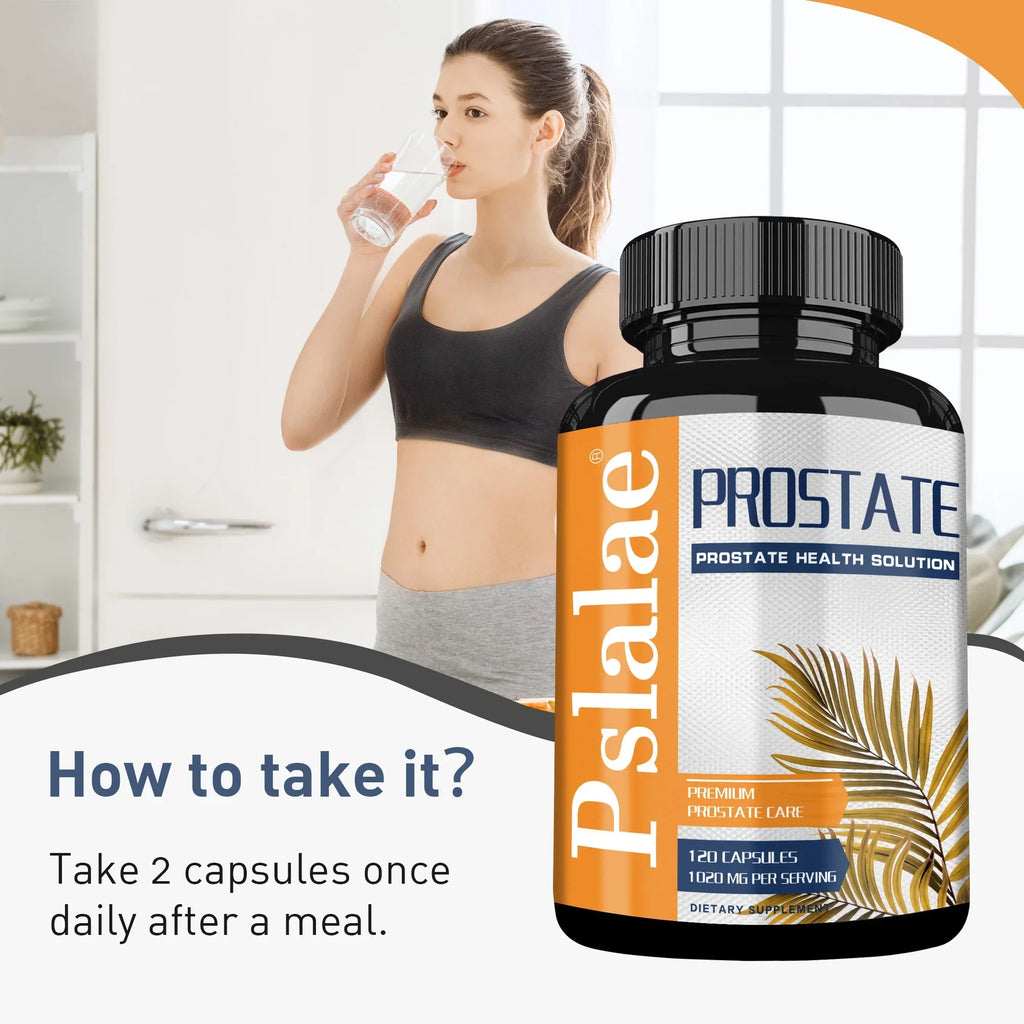 Prostate - Helps Urinary Tract Health, Supports Prostate Health, Reduces Urinary Frequency, Promotes Hair Growth - 120 Capsules