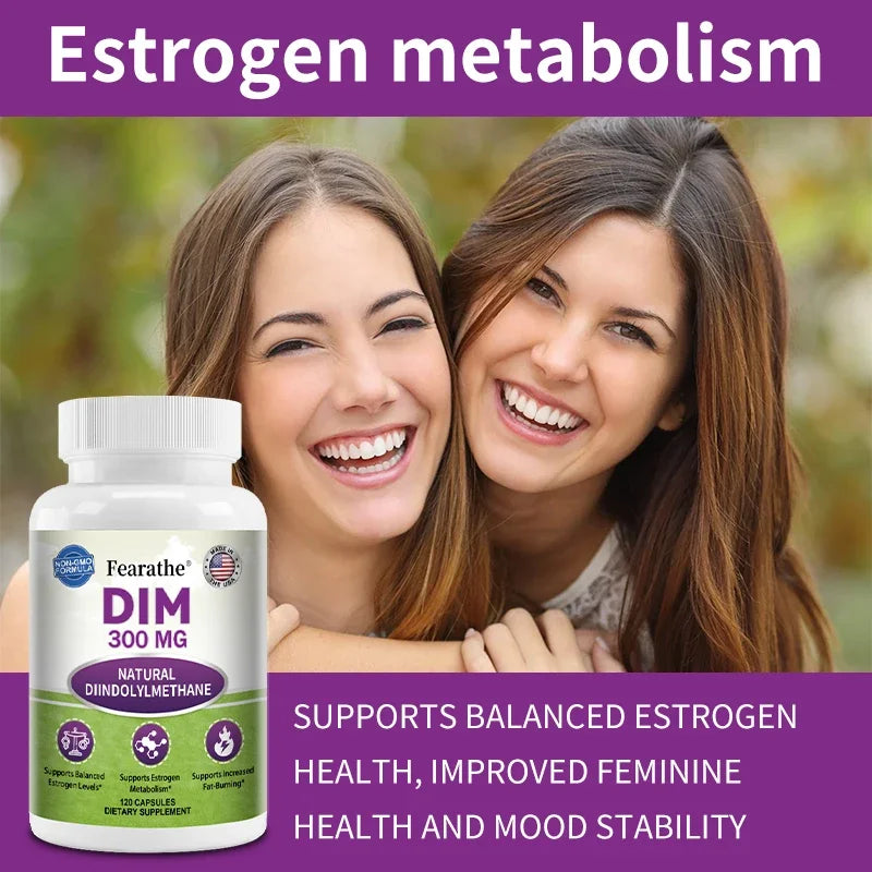 DIM Supplement for Men and Women (Diindolylmethane Estrogen Blocking Supplement, Hormonal Acne, Hormone Balance)