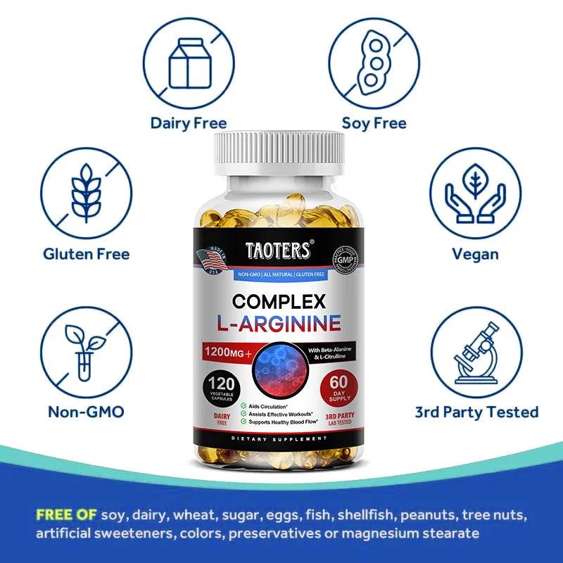 Extra Strength - 1200 mg, Men's Sports Supplement to Help Support Muscle Growth, Blood Flow and Energy