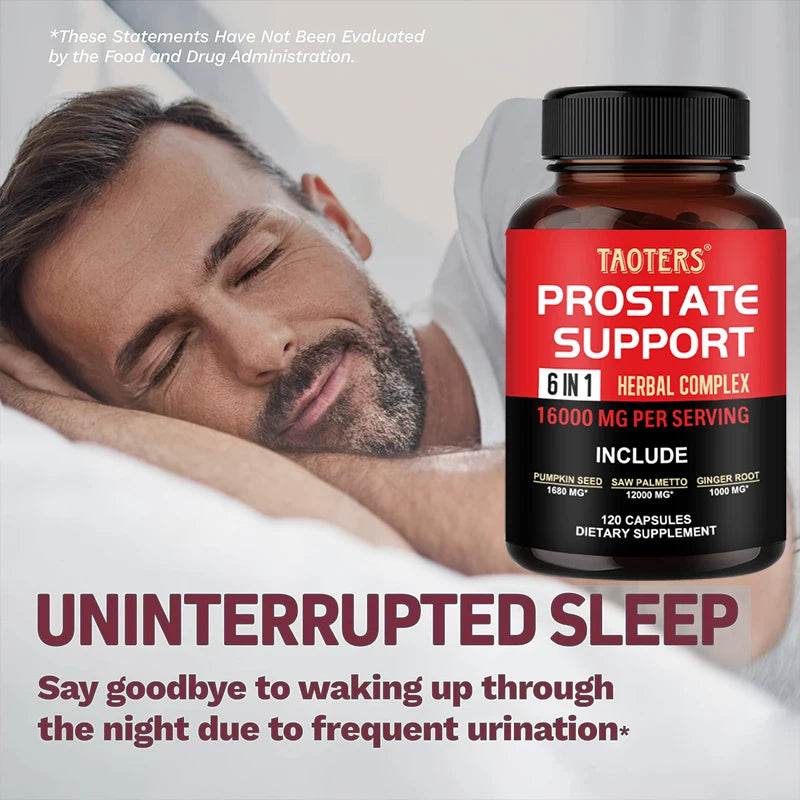 Saw Palmetto Capsules with Ginger Root - Prostate Health Hair Supplement Urinary Health