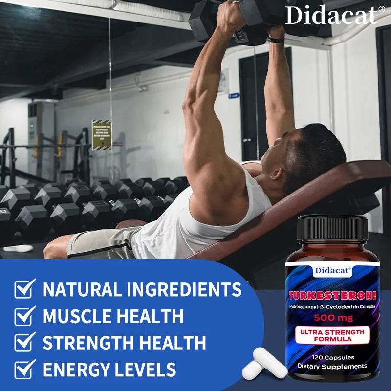 Didacat Turkish Sterol - 500mg, Supplement, Supports Strength, Muscle Health, Balanced Energy Levels