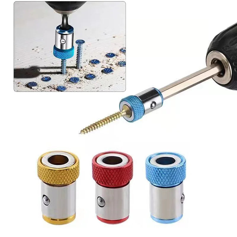 Clearance_Magnetic Ring Cross Phillips Screwdriver Bit Holder 6.35mm 1/4 Universal Alloy Anti-corrosion Strong Magnetizer Power