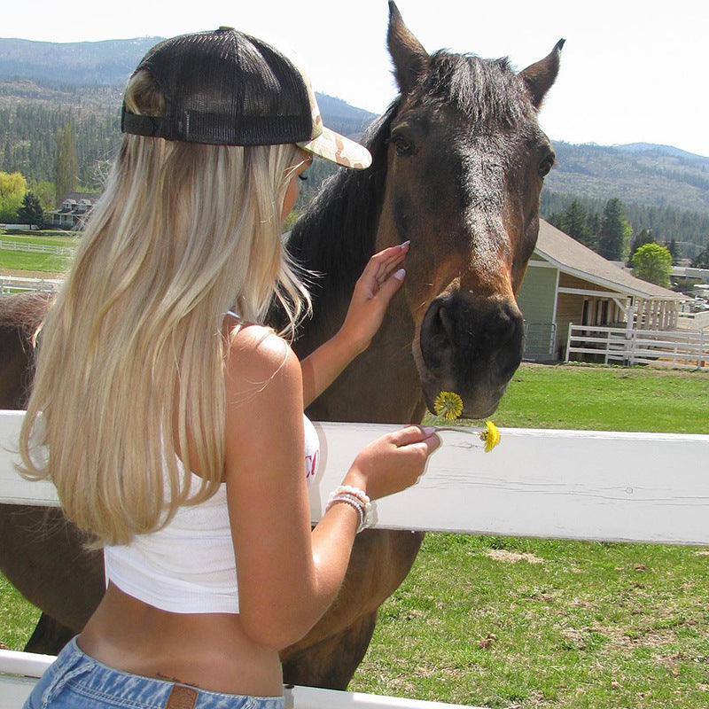 New Letter Printing Skinny Short Tank Top Sleeveless T-shirt Women