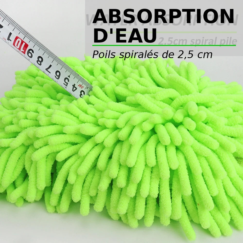 Car Wash Gloves Chenille Glove Plush Rags Thickened double-sided Car Supplies Cleaning Tools Auto Acessories Car Detailing