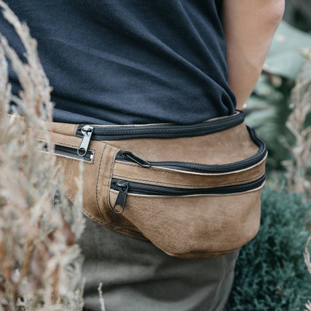 Brown Leather Fanny Pack