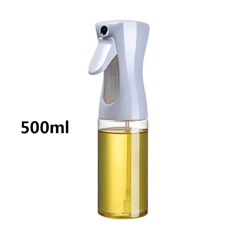 200/300/500m LOil Spray Plastic Household Kitchen Oil Spray Bottle or Oil Brush Nebulizing Mist Filling Cooking Dual Use BBQ