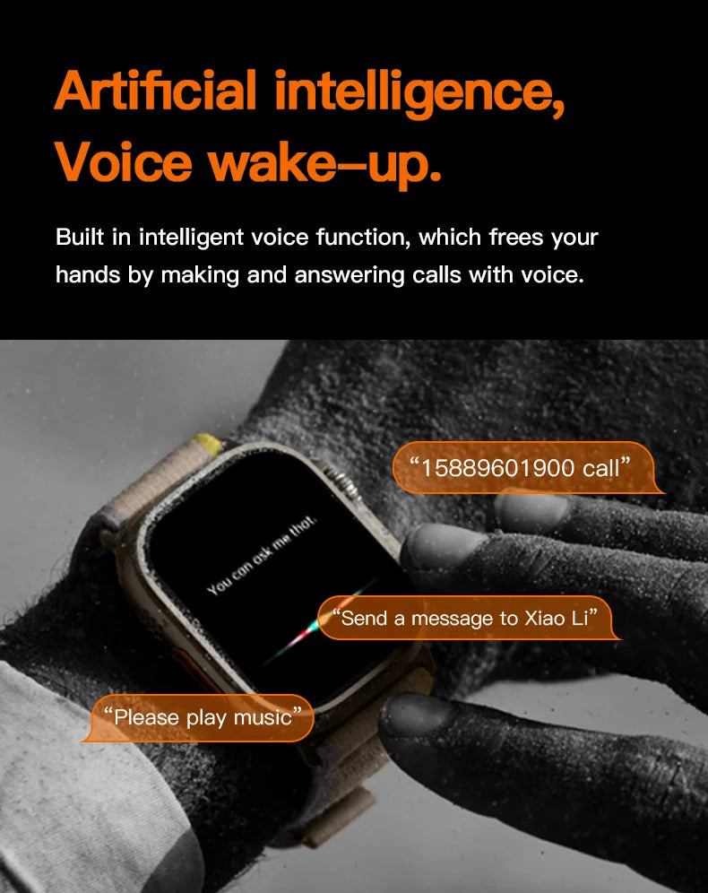T1000 Ultra 7 Smartwatch with Multiple Bands