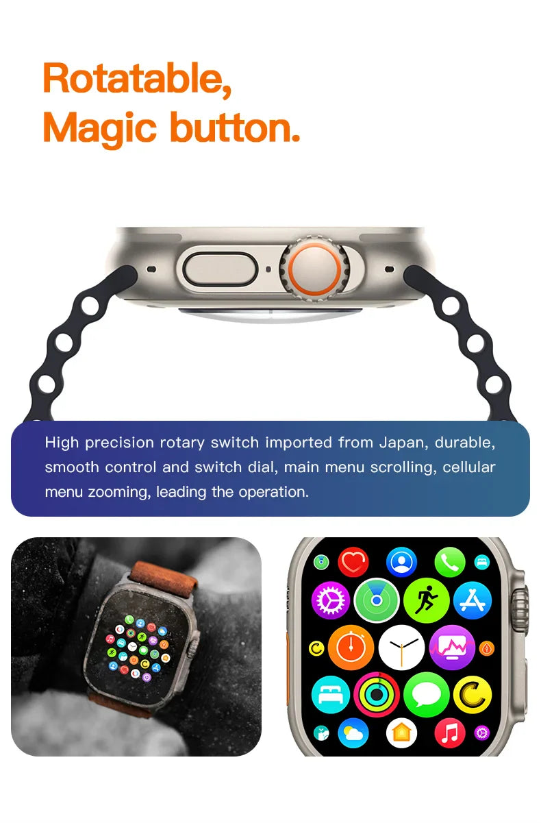 T1000 Ultra 7 Smartwatch with Multiple Bands